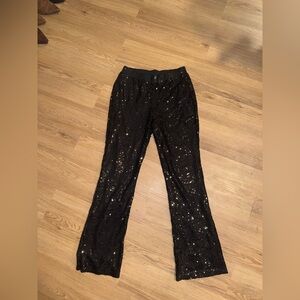 Sincerely Jules Black Sequin Trousers